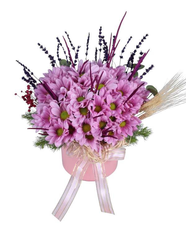 Seramikte Pembe Papatyalar