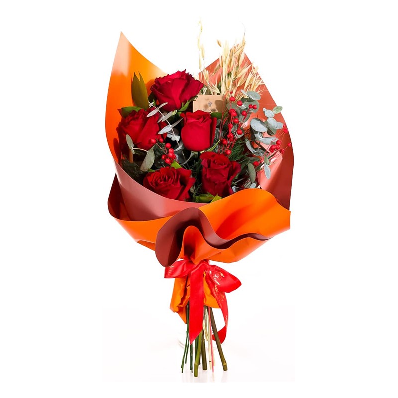 5 Kırmızı Gül Buketi
