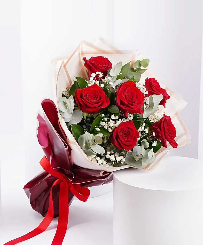 6 K�rm�z� G�l Buketi