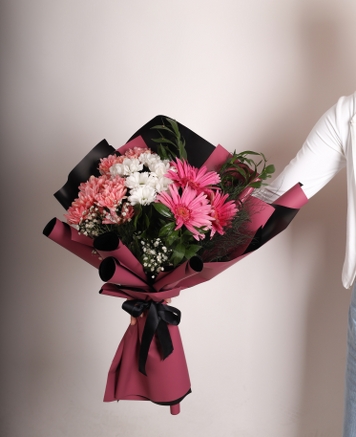 Romantik Pembe Buket  Zarafetin ve Sevginin En Gzel Hali