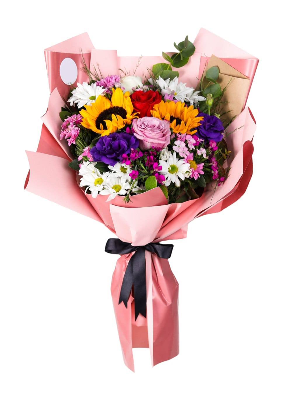 Güller ve Mevsim Çiçekleri Buketi