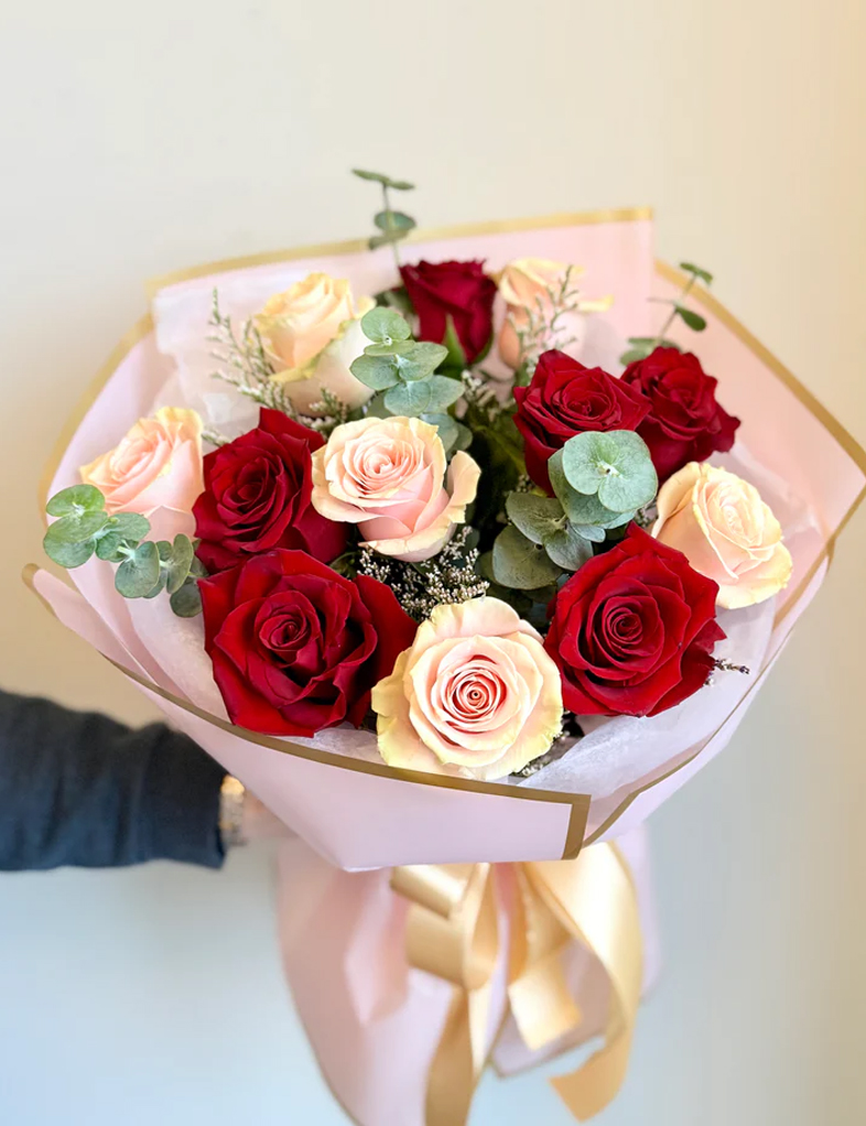 K�rm�z� ve Somon G�l Buketi