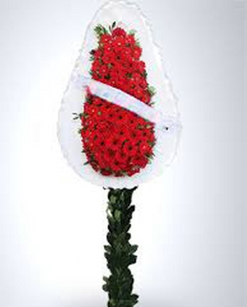 Krmz Gerbera le Hazrlanm Byk Sepet