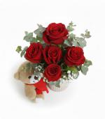 Vazoda 5 G�l ve Ay�c�k