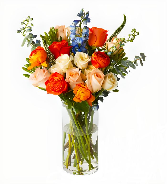 Vazoda Rengarenk Güller